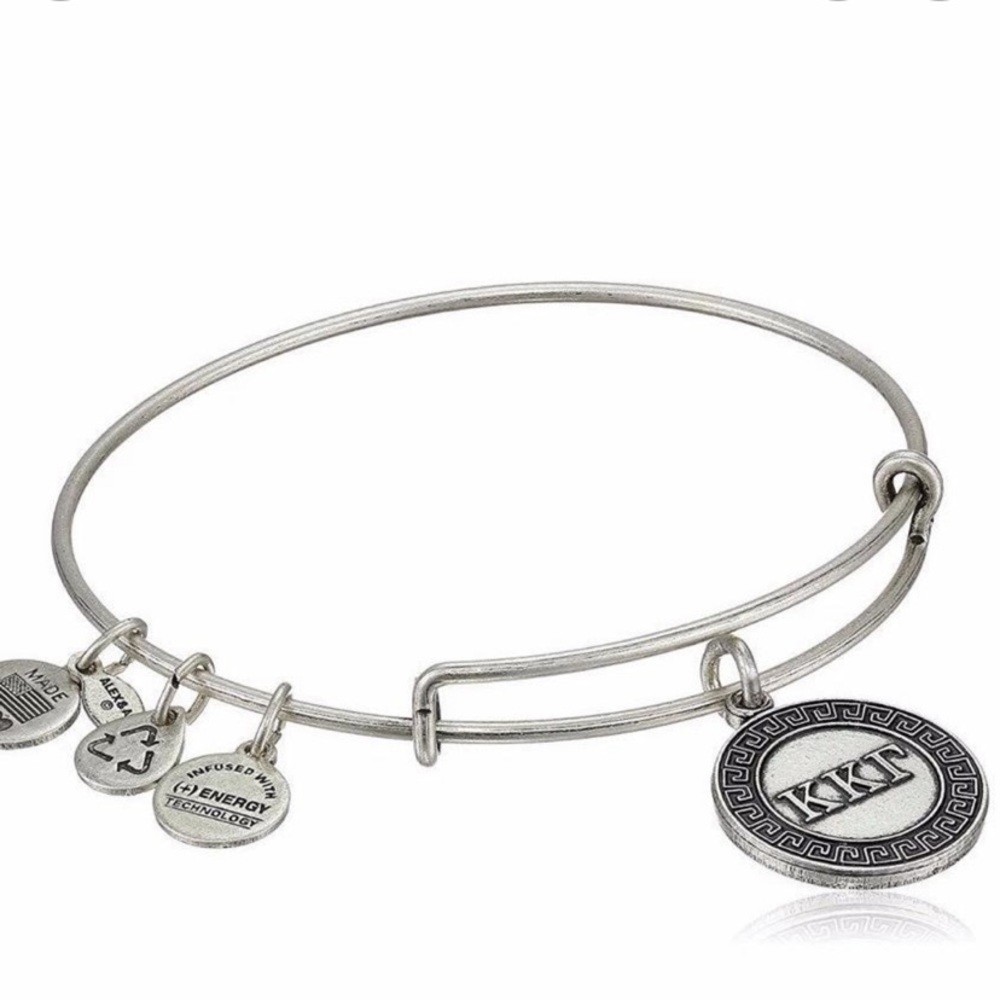 Alex and Ani - Sorority "Kappa Kappa Gamma" KKG Bangle, Silver